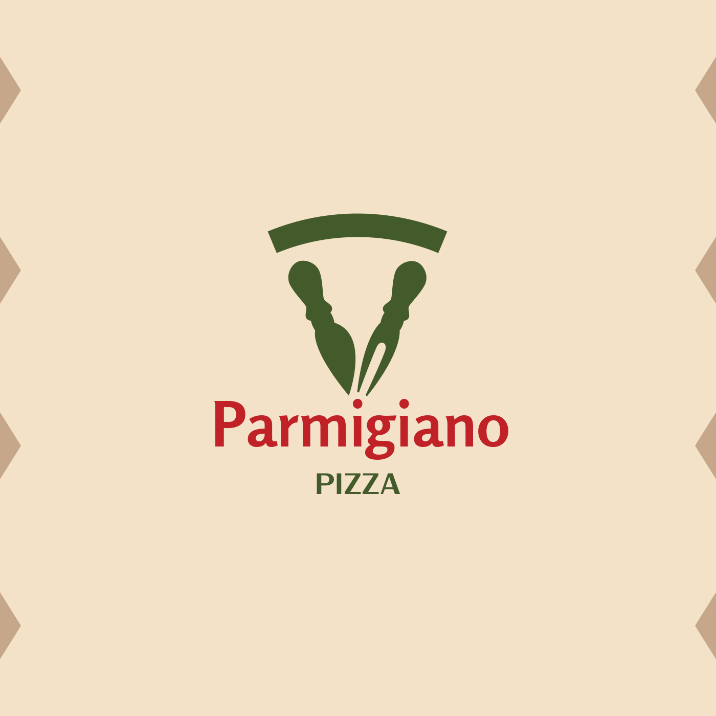logo logotyp parmigiano pizza pizzeria restauracja